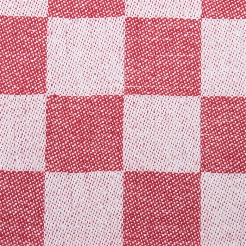 Theedoek rood geblokt - 600x600mm - Rood - Van Erkel Winkelmaterialen