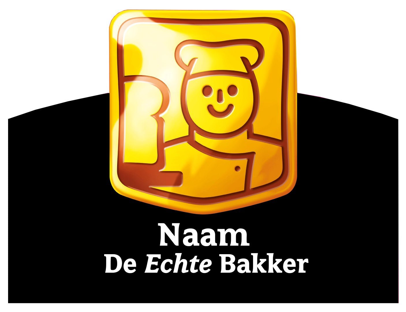 Topbord Echte Bakker - B2 - Zwart - Van Erkel Winkelmaterialen