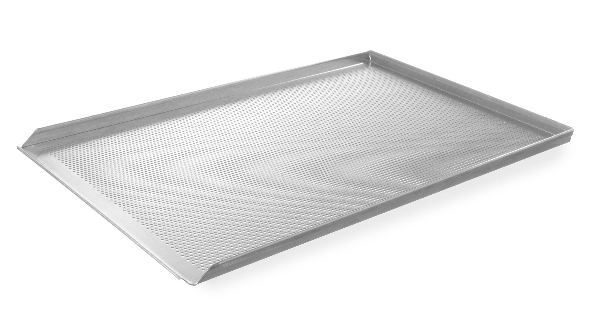 Tray geperforeerd (3 randen) - 600x400x20mm - Zilver - Van Erkel Winkelmaterialen