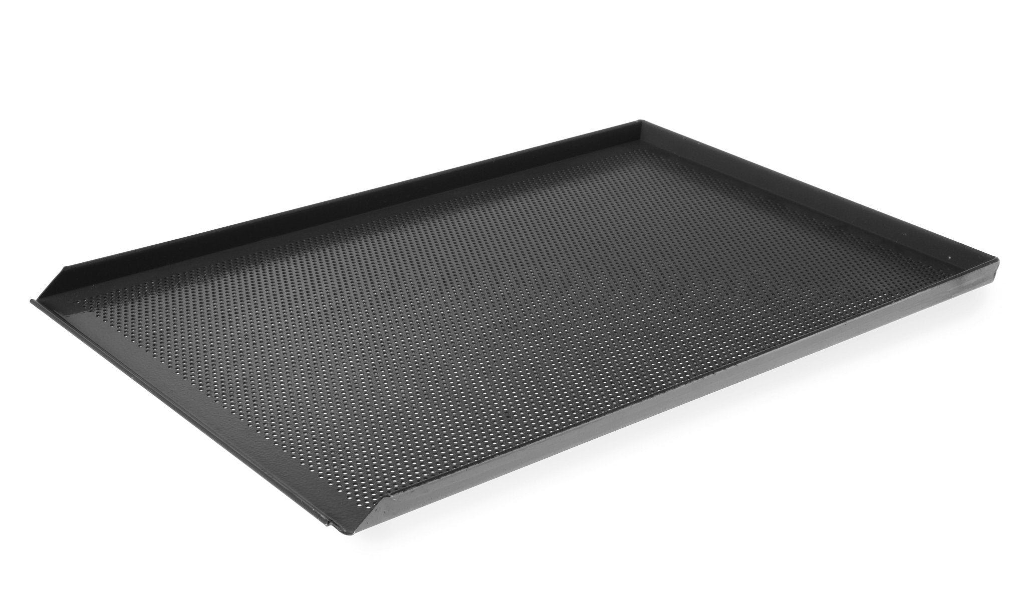 Tray geperforeerd (3 randen) - 600x400mm - Zwart - Van Erkel Winkelmaterialen