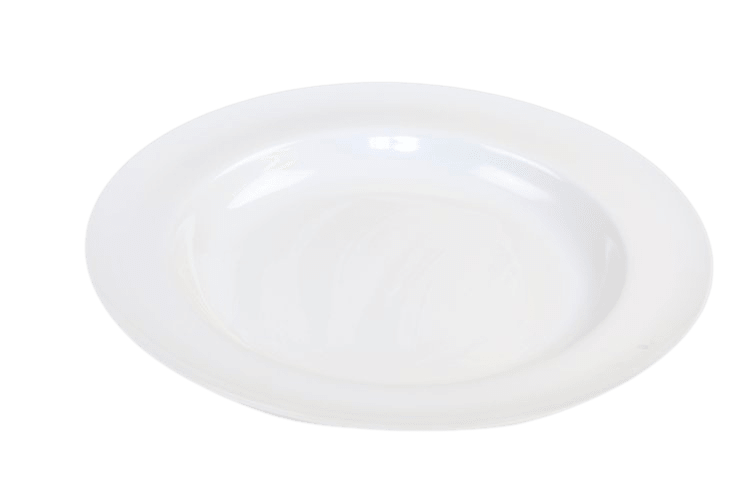 Truyts bord ondiep - Ø443x55mm - Wit - Van Erkel Winkelmaterialen