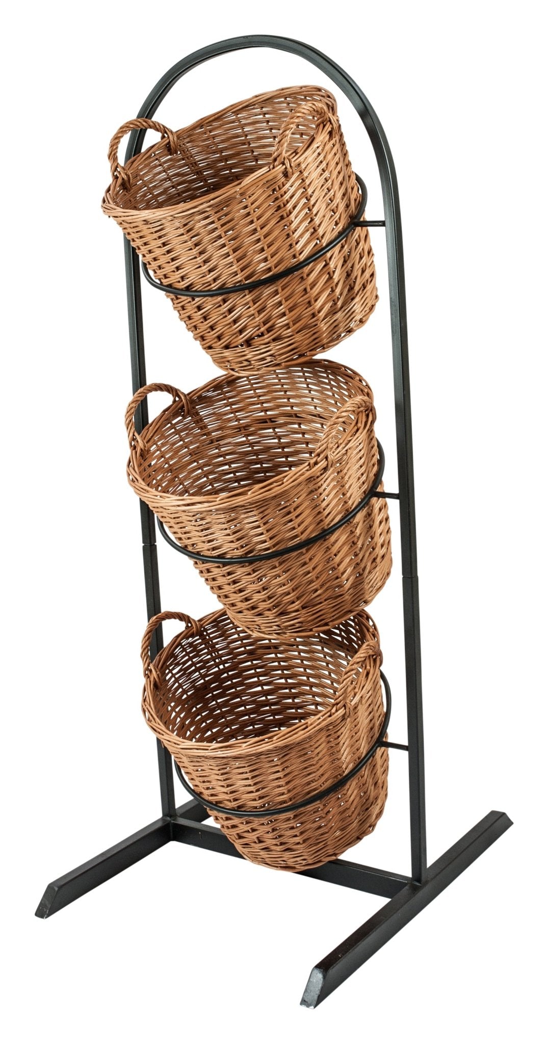 Verkoop standaard met 3 manden - 660x540x1450mm - Van Erkel Winkelmaterialen