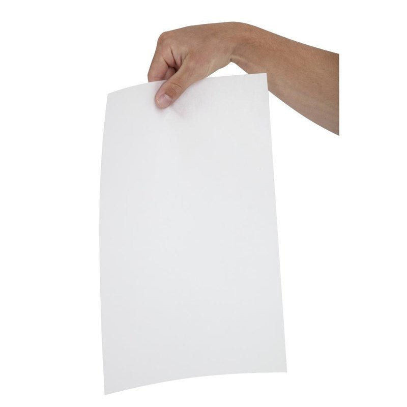 Vetvrij papier (500st) - 255x406mm - Wit - Van Erkel Winkelmaterialen