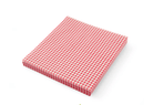 Vetvrij papier, ruit rood/wit - 200x250mm - Rood - Van Erkel Winkelmaterialen