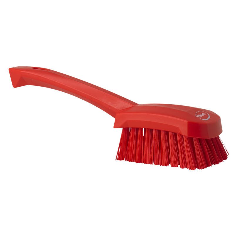 Vikan afwasborstel groot hard - 270x70x85mm - Rood - Van Erkel Winkelmaterialen