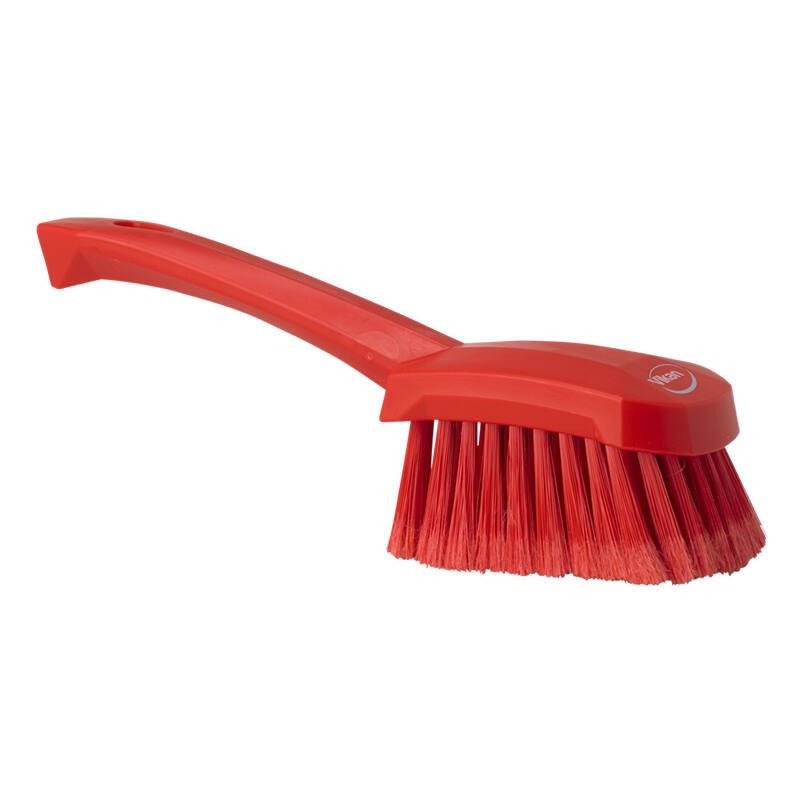 Vikan afwasborstel groot zacht - 270x70x85mm - Rood - Van Erkel Winkelmaterialen