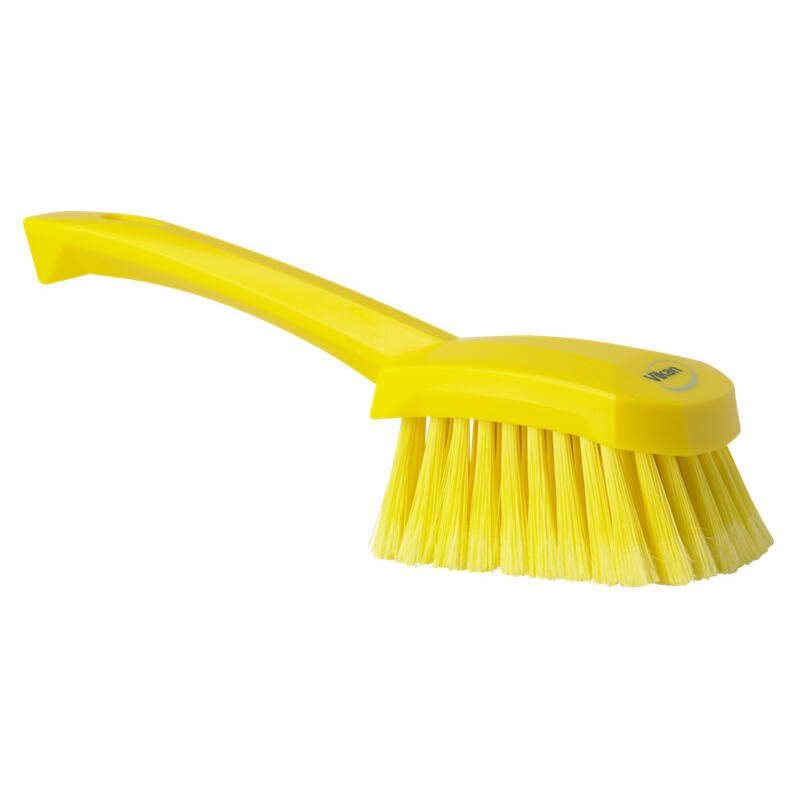Vikan afwasborstel groot zacht - 270x70x85mm - Geel - Van Erkel Winkelmaterialen