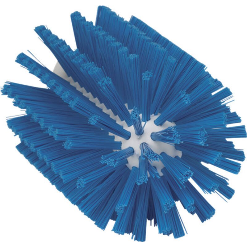 Vikan hygiëne pijpenborstel - Ø90mm - Blauw - Van Erkel Winkelmaterialen
