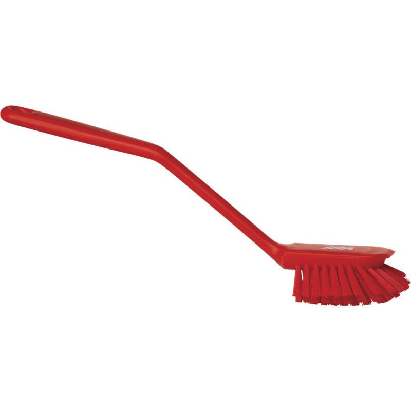Vikan vaatwasborstel medium - 280x60x55mm - Rood - Van Erkel Winkelmaterialen