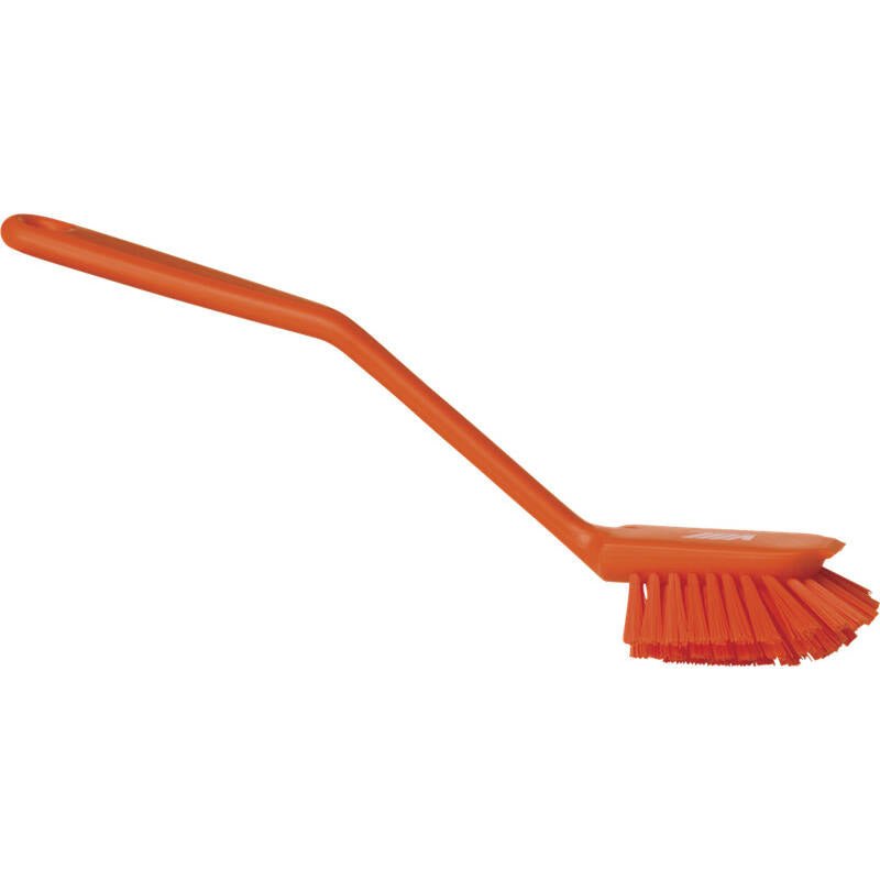 Vikan vaatwasborstel medium - 280x60x55mm - Oranje - Van Erkel Winkelmaterialen