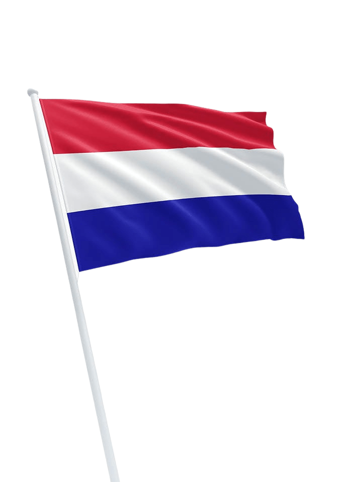Vlag Nederland - 1000x1500mm - Rood/Wit/Blauw - Van Erkel Winkelmaterialen