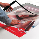 Vloerdisplay voor poster - 841x594mm (A1) - Grijs - Van Erkel Winkelmaterialen