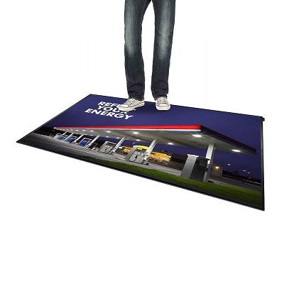 Vloerdisplay voor poster - 841x594mm (A1) - Grijs - Van Erkel Winkelmaterialen