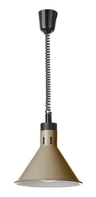 Warmtelamp conisch - Ø275x250mm - Beige - Van Erkel Winkelmaterialen