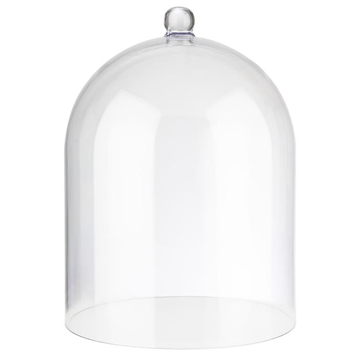 Taartstolp, helder transparant, Polycarbonaat, Ø30cm, 40cm hoog, geschikt voor in de vaatwasser.