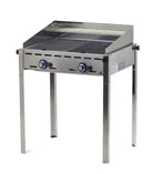 Green fire bbq met 2 branders