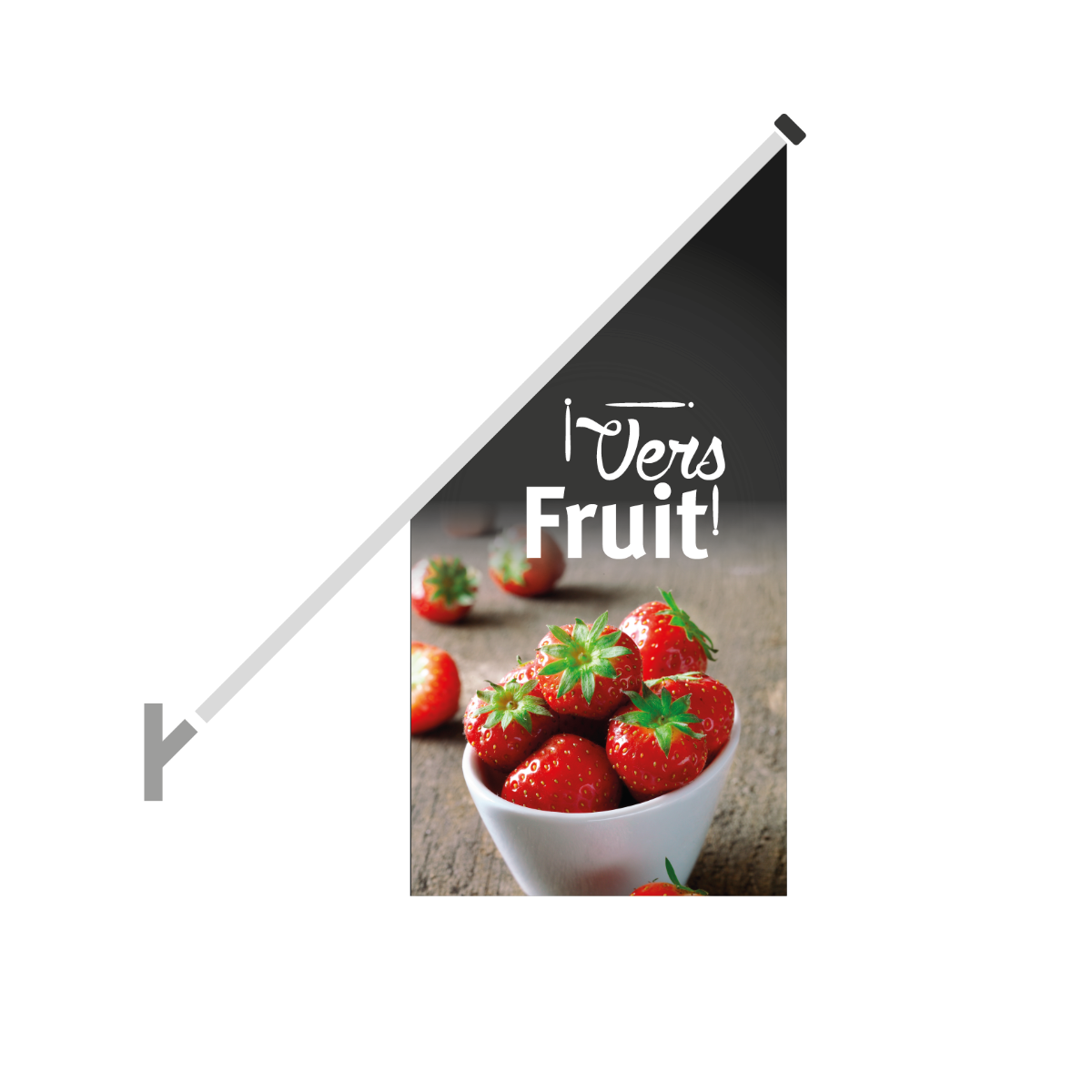 Schuine gevelvlag "Vers fruit" 