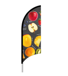 Beachflag "Fruit krijt"