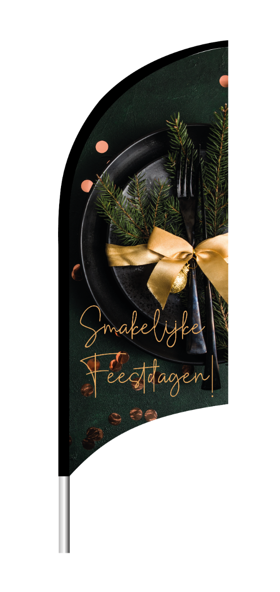 Beachflag Smakelijke Feestdagen