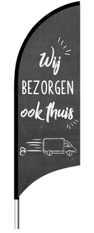 Beachflag wij bezorgen ook thuis
