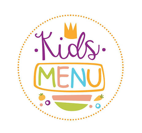 Stickers op rol kids menu