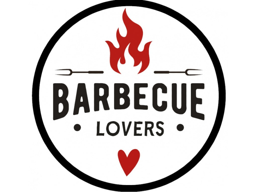 Ronde sticker Ø28mm "Barbecue Lovers" op rol (1000st)