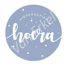 Sticker hoera