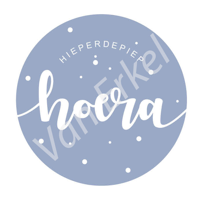 Sticker hoera