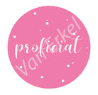 Sticker proficiat