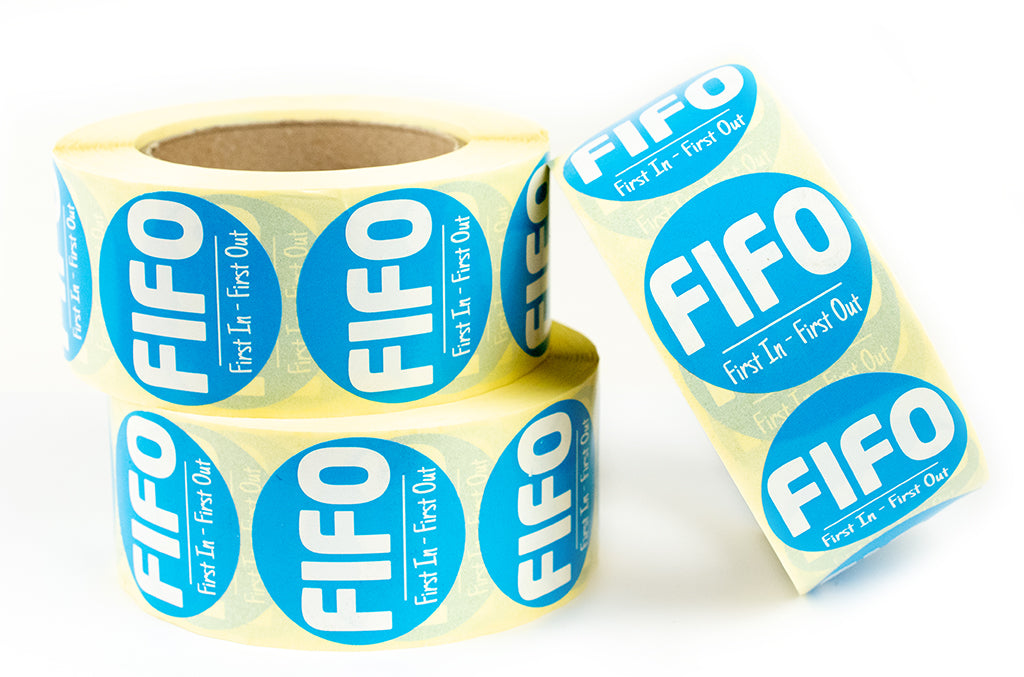 Sticker op rol FIFO