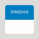 Sticker / Daglabel dinsdag