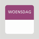 Etiket / Daglabel woensdag