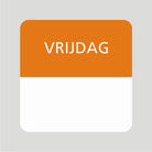 Sticker daglabel vrijdag