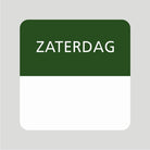 Sticker daglabel zaterdag