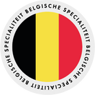 Ronde landen sticker Ø28mm "België" op rol (1000st)