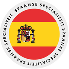 Ronde landen sticker Ø28mm "Spanje" op rol (1000st)