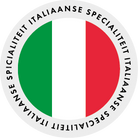 Ronde landen sticker Ø28mm "Italië" op rol (1000st)