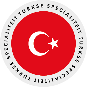 Ronde landen sticker Ø28mm "Turkije" op rol (1000st)