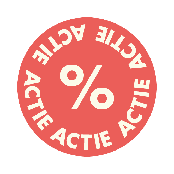 Ronde sticker Ø28mm "Actie" op rol (500st)