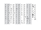 set met losse letters