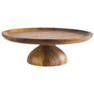 Taartplateau 'Acacia', hout, Ø240mm, hoogte 80mm