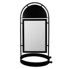 Stoepbord staal met ronde voet, met wielen, A1 postermaat