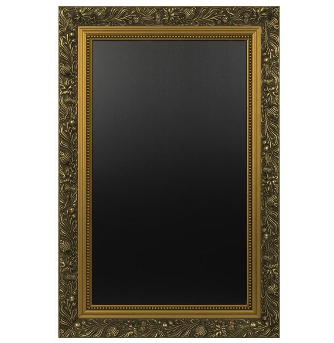 Krijt wandbord barok goudkleur