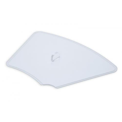 Plexiline acrylaat, deksel, hoek 45gr, transparant