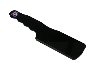 Gehaktschep zwart van Acrylaat, lengte 260mm, met Keurslager logo