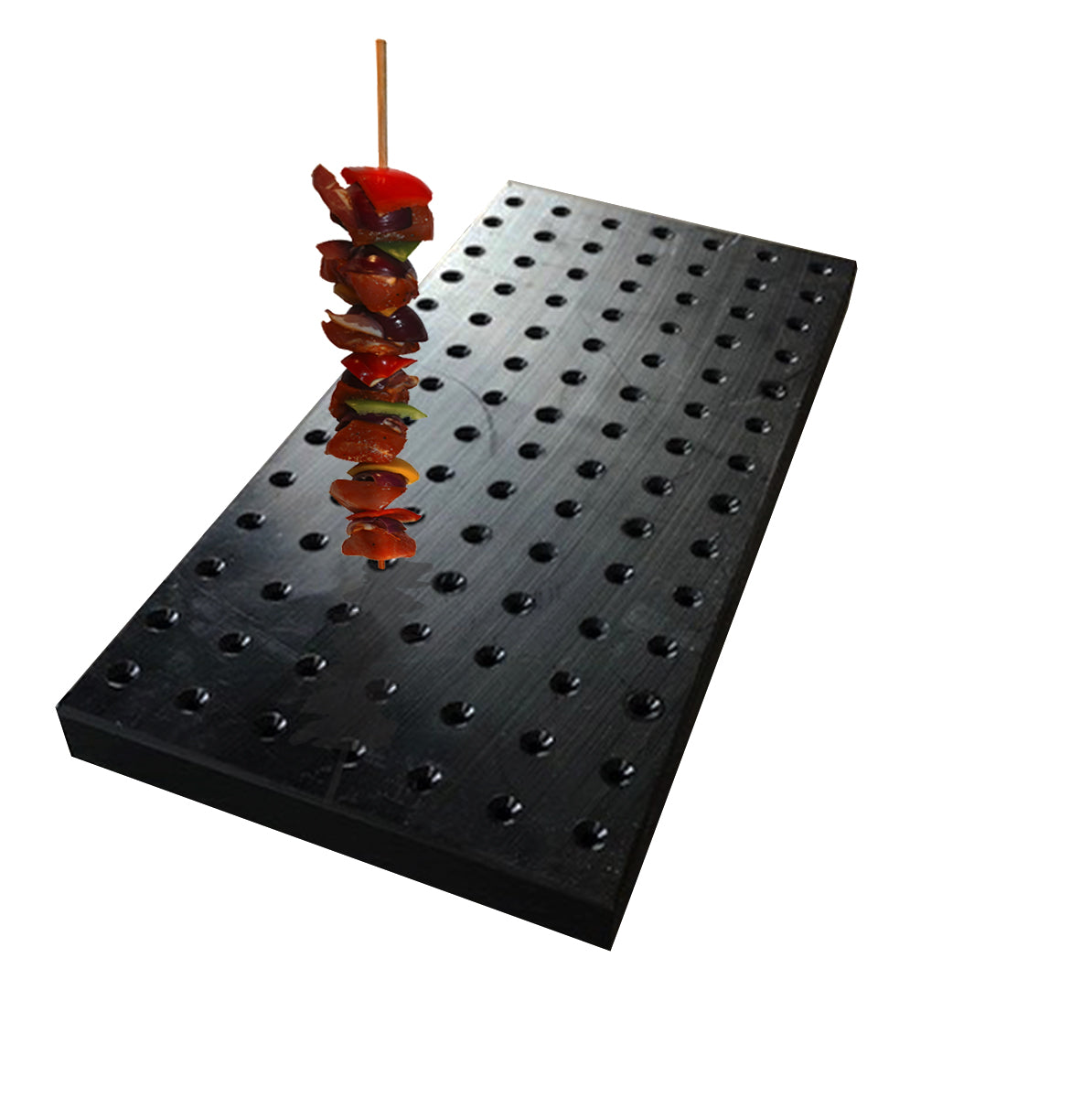 Gaatjesblok voor BBQ spiezen