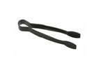 Serveertang/knijptang zwart met ribbels