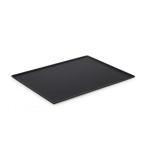 Serveerplateau van Acrylaat, zwart mat, 400x300mm.