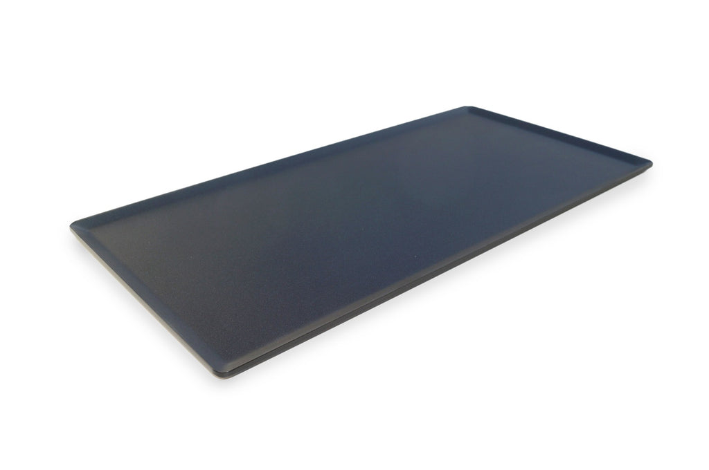 Serveerplateau van Acrylaat, zwart mat, 400x200mm.