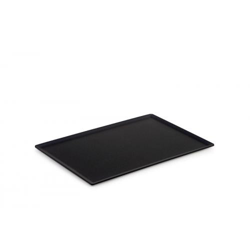 Serveerplateau van Acrylaat, zwart mat, 300x200mm.